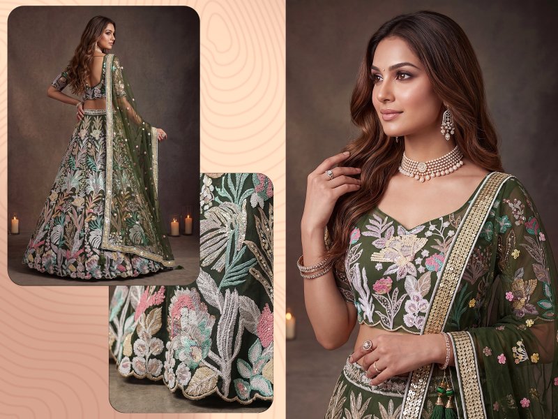 Zeel Vol 38 Soft Net Sequins Embroidery Work Designer Lehenga